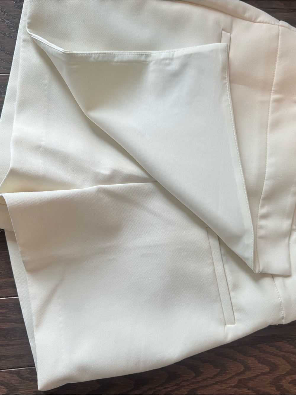 Zara Asymmetric Tailored Skort Ivory Off White - Picture 10 of 11